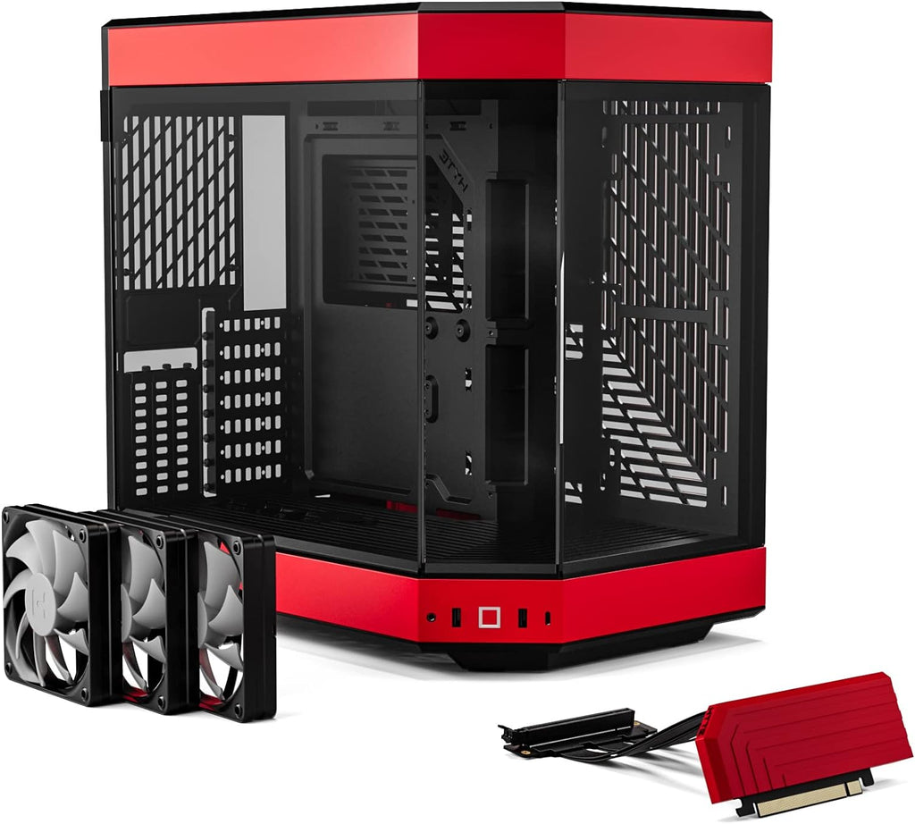 HYTE Y60 PC Case - Red & Black