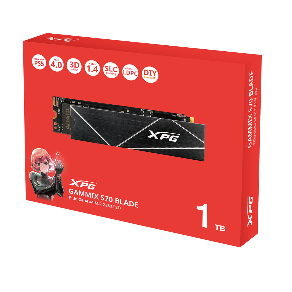 XPG GAMMIX S70 BLADE PCIe Gen4x4 M.2 2280 Solid State Drive