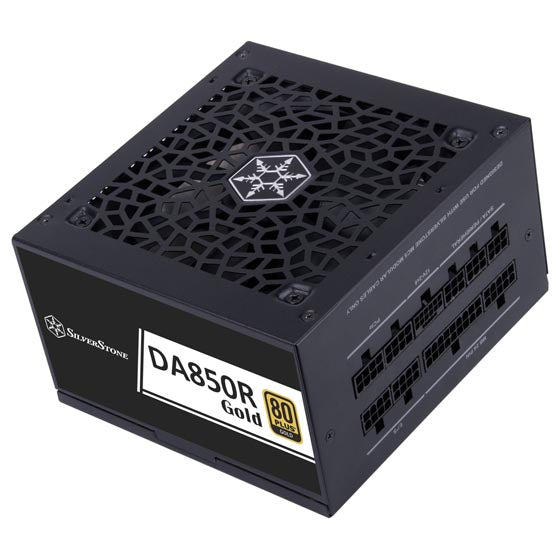 SilverStone DA850R Gold 850W PCIe 5.0 Fully Modular Power Supply - Black