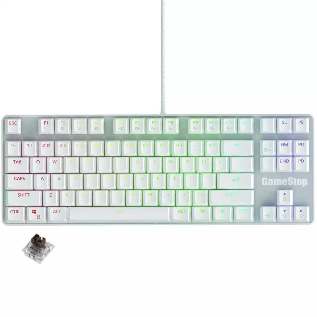 GameStop GS200 Mechanical Gaming Keyboard - White