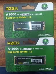 AZEK 256GB SSD A1000 M.2 2280 PCIe Gen 3x4 - Supports NVMe